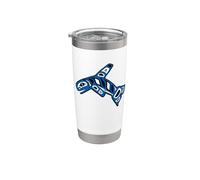 Pacific Northwest Orca Whale Native American Indian Stainless Steel Insulated Tumbler
