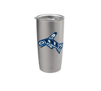 Pacific Northwest Orca Whale Native American Indian Stainless Steel Insulated Tumbler