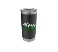 Pacific Northwest PNW Pine Trees Mountains Gift Stainless Steel Insulated Tumbler