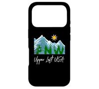 Pacific Northwest PNW Pine Trees Mountains Upper Left USA Case for iPhone 17 Pro