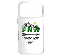 Pacific Northwest PNW Pine Trees Mountains Upper Left USA Case for iPhone 17 Pro