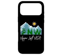 Pacific Northwest PNW Pine Trees Mountains Upper Left USA Case for iPhone 17 Pro Max