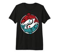 Pacific Northwest Salmon Native American Tribal Style Premium T-Shirt