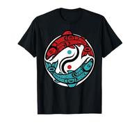Pacific Northwest Salmon Native American Tribal Style T-Shirt