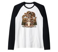 Pacific Northwest Squirrel Native American Tribal Style Art Raglan Baseball Tee