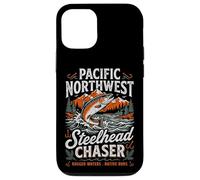 Pacific Northwest Steelhead Chaser Fishing PNW Trout Angler Case for iPhone 12/12 Pro