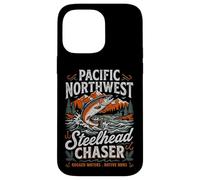 Pacific Northwest Steelhead Chaser Fishing PNW Trout Angler Case for iPhone 14 Pro Max