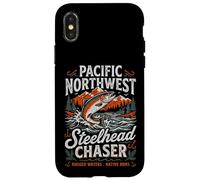 Pacific Northwest Steelhead Chaser Fishing PNW Trout Angler Case for iPhone X/XS