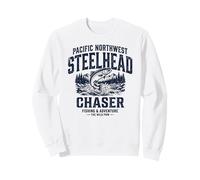 Pacific Northwest Steelhead Chaser Fishing PNW Trout Angler Sweatshirt