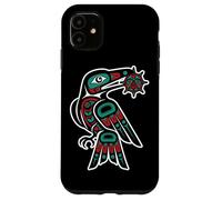Pacific Northwest Style Raven Steals Sun Trickster Bird Case for iPhone 11