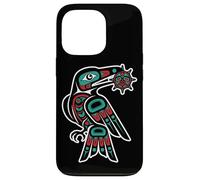 Pacific Northwest Style Raven Steals Sun Trickster Bird Case for iPhone 13 Pro