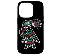 Pacific Northwest Style Raven Steals Sun Trickster Bird Case for iPhone 14 Pro
