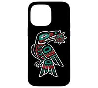 Pacific Northwest Style Raven Steals Sun Trickster Bird Case for iPhone 14 Pro Max