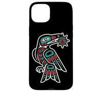 Pacific Northwest Style Raven Steals Sun Trickster Bird Case for iPhone 15 Plus