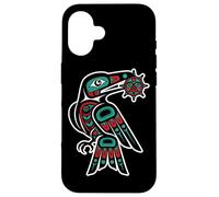Pacific Northwest Style Raven Steals Sun Trickster Bird Case for iPhone 16