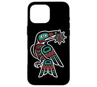 Pacific Northwest Style Raven Steals Sun Trickster Bird Case for iPhone 16 Pro Max