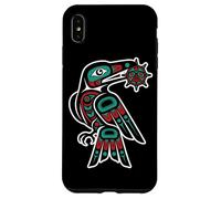 Pacific Northwest Style Raven Steals Sun Trickster Bird Case for iPhone XS Max
