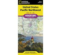 Pacific Northwest USA Adventure Map - National Geographic | Waterproof, Tear-Resistant Travel Map with Topographic Detail, National Parks & Outdoor ... (National Geographic Adventure Travel Map)