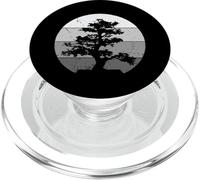 Pacific Ocean Beach Bonsai Tree Sun Retro Vintage PopSockets PopGrip for MagSafe