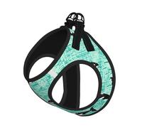 Pacific Ocean Biological Print Adjustable Harness Leash Set For Cats And Dogs, Soft Breathable Kitten Puppy Mesh Vest With Reflective Design, Escape-Proof Lead For Small Pets Walking Training
