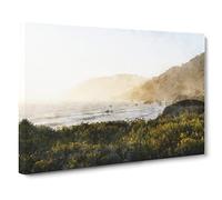 Pacific Ocean In California Canvas Print | Gallery Wrapped 30mm Frame Wall Art | 20x14 inches | Ready to Hang | Abstract Seascape Picture | Living Room Bedroom Lounge Office