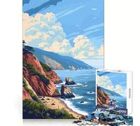 Pacific Ocean Nature Art 1000 Piece Teenager Puzzles Recall Power Serene Escape Precise Edges Birthday Present size 50x75cm