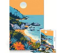 Pacific Ocean Nature Art 1000 Pieces Jigsaw Puzzles for Teenagers Sharp Memory Stress Relief Fun Neat Edges Perfect Present size 50x75cm