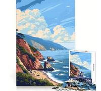 Pacific Ocean Nature Art Jigsaws for Adults1000 Pieces Mental Dexterity Light Recreation Flawless Fit Lovely Gift size 38x52cm