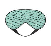 Pacific Ocean Whale Printing Versatile Sleep Eye Cover Soft Eye Mask Reversible for Meditation & Travel Eye Mask Unisex