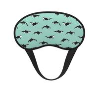 Pacific Ocean Whale Sleep Mask 100% Light Blocking Eye Mask for Sleeping, Sleep Mask for Unisex for Travel/Nap