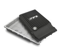 Pacific Performance Engineering - Heavy-Duty Cast Aluminum Shallow Transmission Pan (Black) 328053220 Compatible with Ford 2017+ F150, 2019+ Ranger and 2018+ Mustang with 10R80 Transmission