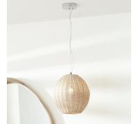 Pacific Raffles Rattan Large Pendant Light - Natural