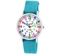 Pacific Time Children's Watch Girls Boys Watch Kids Learning Watch Children's Watch Textile Interchangeable Strap Analogue Quartz, 10908 - Azure, Strap.