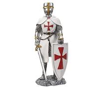 Pacific Trading Crusader Knight with Shield Figurine 8 Inch Multicolor