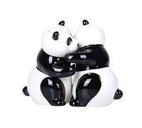 Pacific Trading Hugging Panda Bears Ceramic Salt and Pepper Shakers Magnetic
