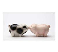 Pacific Trading Passion Piggies Kissing Pigs Ceramic Magnetic Salt and Pepper Shaker Set