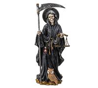 Pacific Trading Santa Muerte Black Gown Figurine Death 10 Inch
