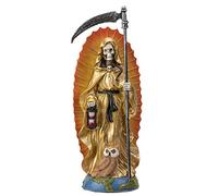 Pacific Trading Santa Muerte Gold Gown Figurine Death 7 Inch