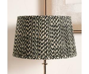 Pacific Vienna Black Mushroom Pleat Lampshade - 30cm