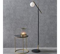 Pacific Wanda Metal Orb Floor Lamp - Black & White