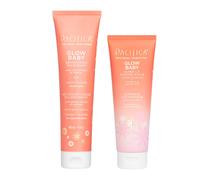 Pacifica Beauty Glow Baby Brightening Face Wash & Enzyme Face Scrub Set Skincare Vitamin C Glycolic Acid Vitamin E Facial Cleanser Exfoliat