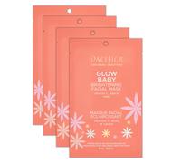 Pacifica Beauty Glow Baby Brightening Facial Mask Skincare Vitamin C Aloe Kelp Fine Lines Wrinkles Dark Spots Dry Skin Cooling Mask Face Mas