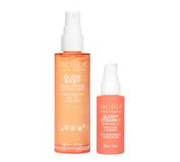 Pacifica Beauty Glow Baby Brightening Setting Mist & Glowy Vitamin C Skin Solve Set Skincare Suncare SPF 45 UVA/UVB Blue Light Protection P