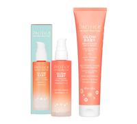 Pacifica Beauty Glow Baby VitaGlow Face Lotion and Brightening Face Wash Set Skincare Vitamin C and E AHA Exfoliator Cleanser Hydrating Mo