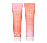 Pacifica Beauty Glow Baby Vitamin C Brightening Body Lotion and AHA Brightening Body Scrub Set Bath and Body Vitamin E Kakadu Moisturizing Exfoli