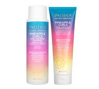 Pacifica Beauty Pineapple Curls Defining Shampoo + Pineapple Curls Defining Conditioner | Hyaluronic Acid | For Curly and Textured Hair | 100% Vegan & Cruelty Free | 2 Piece Set - Packaging May Vary