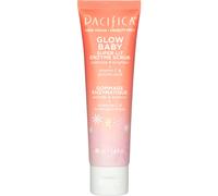 Pacifica Face Scrub - Glow Baby Super Lit Enzyme Scrub Mini Skincare Exfoliating Face Wash Vitamin C Glycolic Acid Pore Cleaner For Soft an