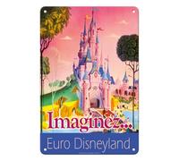 Pacifica Island Art Euro Disneyland - Paris France - Imaginez (Imagine) - Vintage Travel Poster c.1990s - 8 x 12 inch Vintage Metal Tin Sign