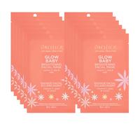Pacifica Sheet Face Mask - 12 Pack - Glow Baby Brightening Facial Mask w/Vitamin C Aloe & Kelp - Cooling Mask for Dark Spots & Fine Lines - Clea