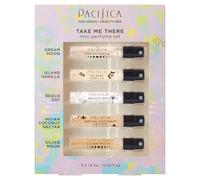 Pacifica Take Me There for Women, 5 Piece Gift Set (Drm Moon + Isd Vanilla + Bch Day + Ind Coconut Nctr + Slvr Moon), 5 x .05 Ounce Perfume Spray